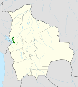 Distribución geográfica del canastero de Berlepsch.