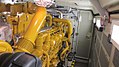 Caterpillar prime mover inside the engine room
