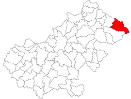 Location in Satu Mare County