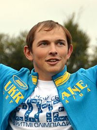 Юрій Чебан на Олімпійському уроці в Умані 19 жовтня 2012 року