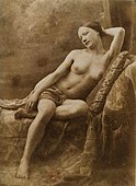 Fotografia por Jean Louis Marie Eugène Durieu, parte de uma série feita com Eugène Delacroix.