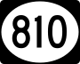 Highway 810 marker