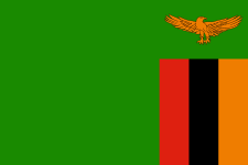 Flag of Zambia (1964/1996). The orange is said to represent the land's natural resources and mineral wealth.