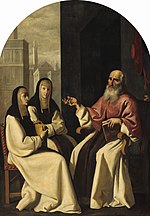 Portrait of Saint Paula with her teacher Eustochium.