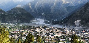 A view of Garhi Habib Khan Jehangiri from Aznali Hills