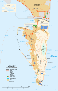Map of Gibraltar, by Sting (edited by Jeff Dahl)