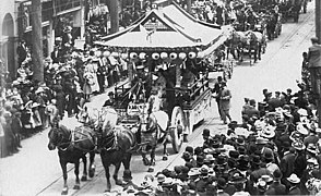 Parade float, USA 1908