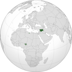 Maximum extent of territorial control, May 2015