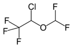 Formula strutturale dell'isoflurano