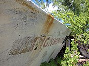 Teignmouth Electron (boat), remains at Cayman Brac, by Lee Shoal, 2011