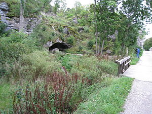 The entrance of the Linné's Cave