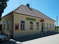 Municipal office and a pub