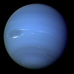 Neptune vue par la sonde Voyager 2 en 1989.