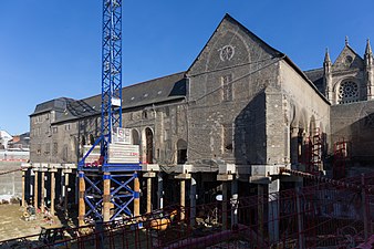 Le couvent sur ses fondations en février 2015.