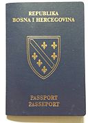 Republic of Bosnia and Herzegovina passport (front cover)
