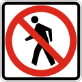 R-7-14b No pedestrians