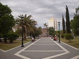 Praça principal do monumento de San Martín