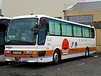 夜行高速バス「夕陽号」（2012年12月撮影）