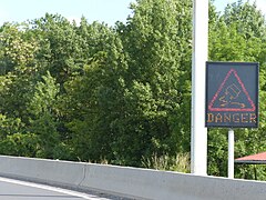 Signal XA4, autoroute A40.