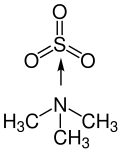 Strukturformel von Schwefeltrioxid-Trimethylamin