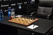 Chessboard of the World Chess Championship 2018