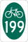 New York State Bicycle Route 199 marker