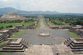 Image 37Teotihuacan view of the Avenue of the Dead and the Pyramid of the Sun, from the Pyramid of the Moon (from History of Mexico)