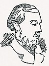 Sketch of William Henry Bury, taken from a February 1889 newspaper