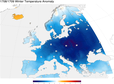 Déficit de température durant l’hiver 1708/1709.