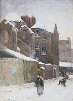 A Backstreet in the Snow, 1895