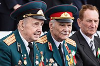 Belarusian veterans during Victory Day in 2017.
