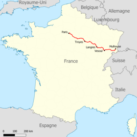 Voir la carte de la ligne.