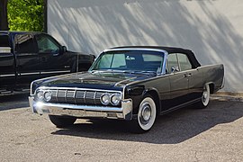 1964 Lincoln Continental convertible (top raised)