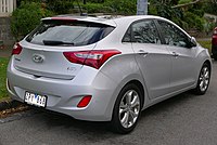 Hyundai i30 five-door (rear; first facelift)