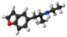 Ball-and-stick model of 5-EAPB molecule