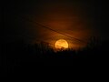 Full Moon seen rising in Baltimore County.