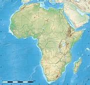 Location map na zemljovidu Afrike