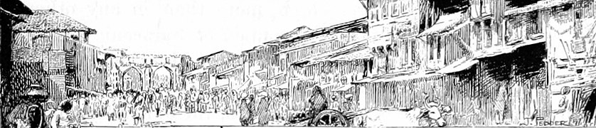 Street scene of 1890