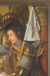 Detail showing St. George in armour