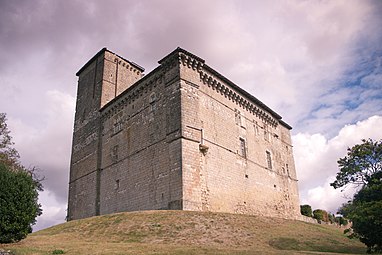 Vue sud-ouest de l'édifice.