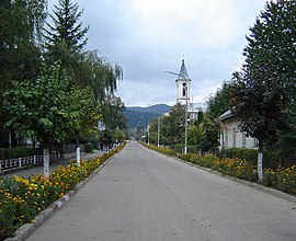 Tomșa Vodă Street, the town center