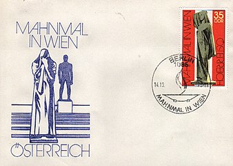 First day cover Vienna Memorial, 1975