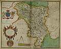 Image 16Hand-drawn map of Derbyshire by Christopher Saxton from 1577 (from History of Derbyshire)