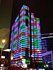 The Dexia Tower from the south during a light show