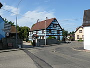 Maison à colombages.