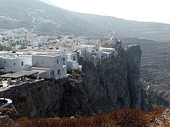 La ciudad de Folégandros.