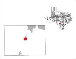 Location of Pearsall, Texas