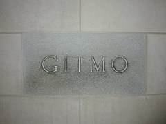 GITMO stone inscribed in 1964 as a gift to the cathedral from those at Guantanamo Bay Naval Base