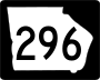 State Route 296 marker