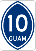 Guam Highway 10 marker